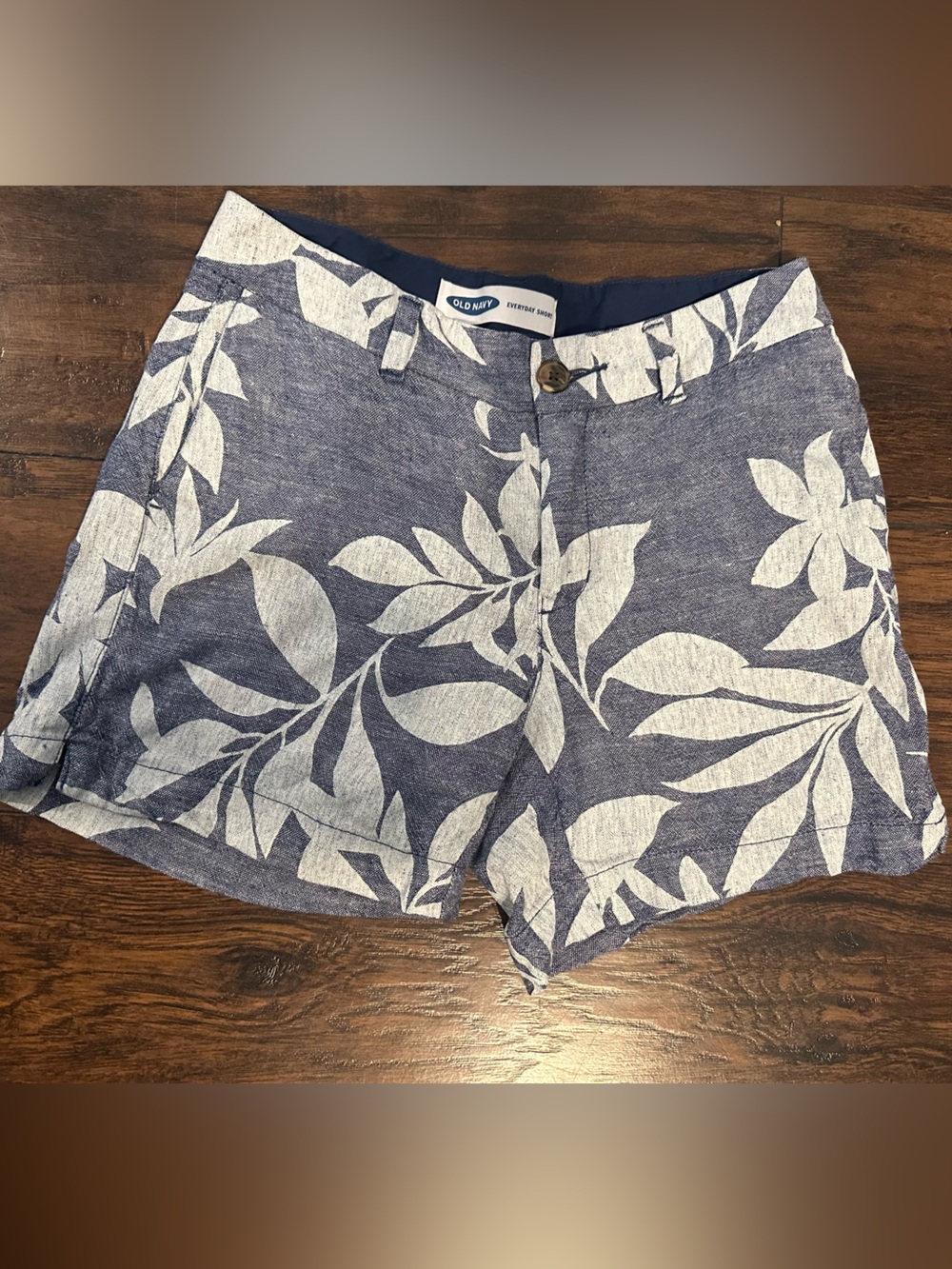 Old Navy Blue Floral Everyday Shorts